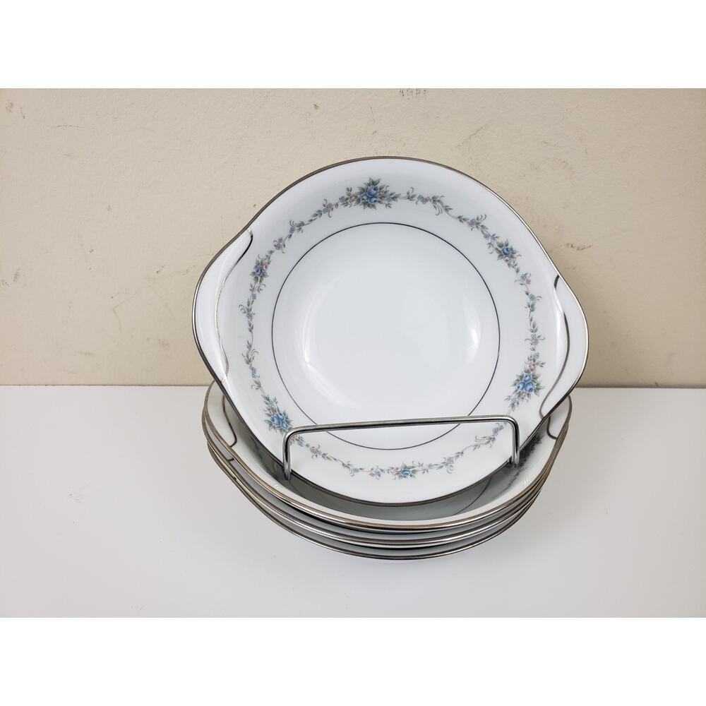 Vintage Noritake Glencoe 6505 Lugged Cereal Bowl Japana Lot Of 4